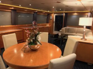 Solstice Yacht Dining Area